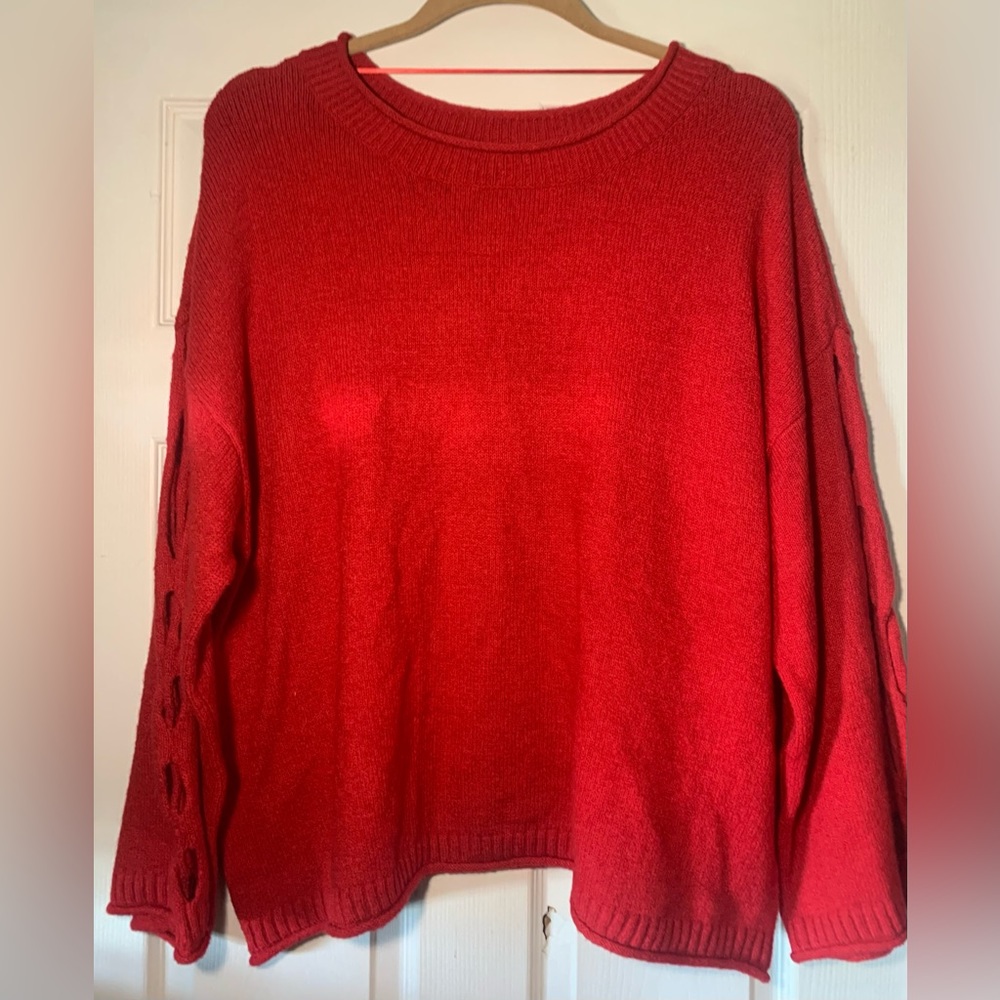 Boutique Plus Red Sweater 665